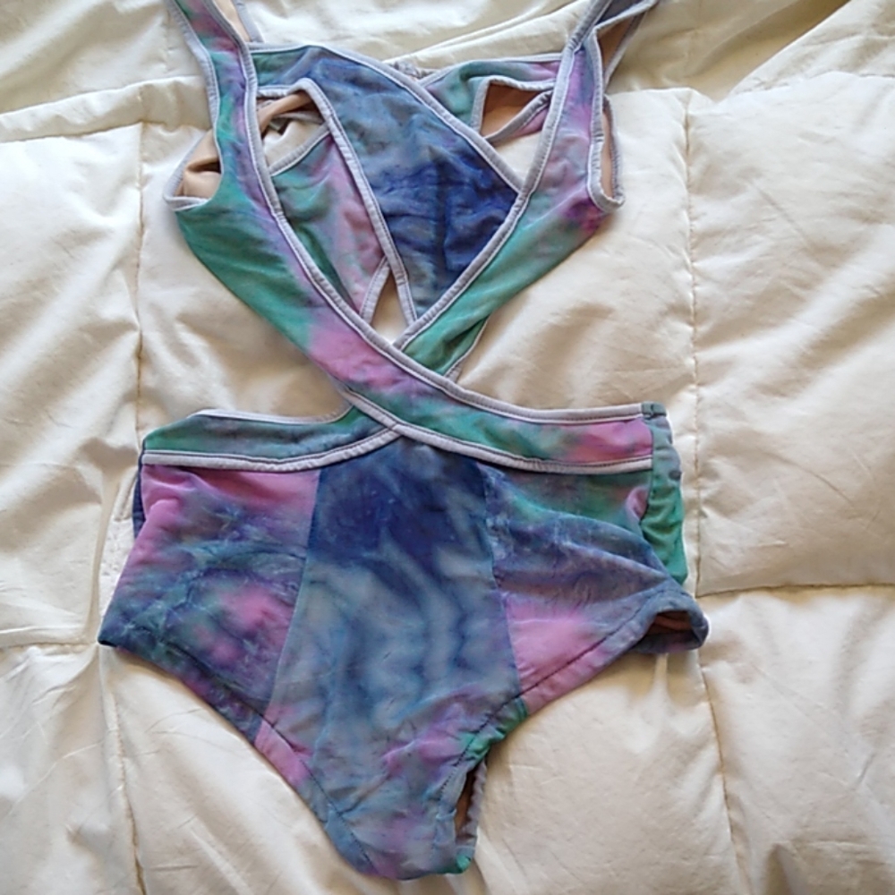 UNIF watercolor bathing suit - size med